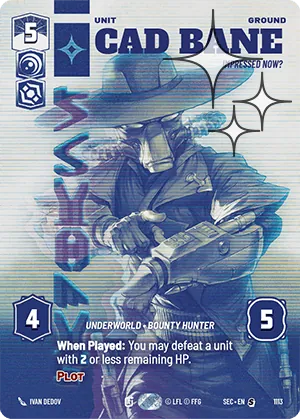 Cad Bane — Foil Prestige