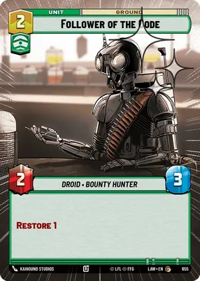 Follower of the Code — Hyperspace Foil