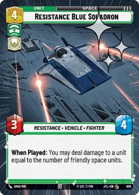 Resistance Blue Squadron — Hyperspace Foil