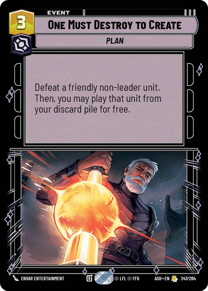One Must Destroy to Create