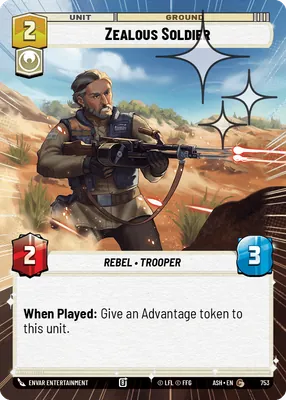 Zealous Soldier — Hyperspace Foil