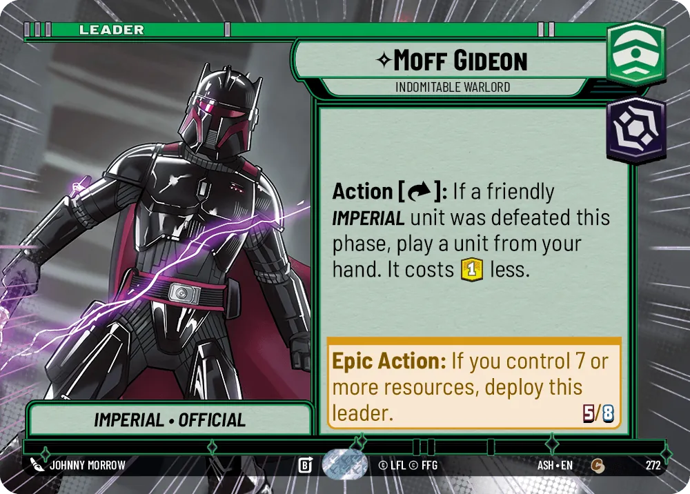 Moff Gideon — Hyperspace