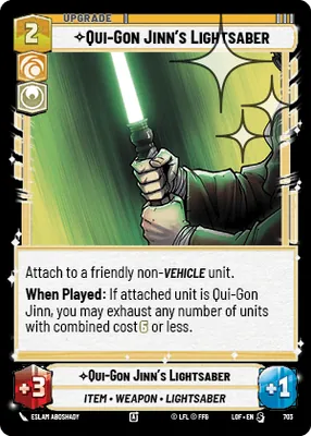 Qui-Gon Jinn's Lightsaber — Standard Foil