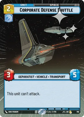Corporate Defense Shuttle — Hyperspace Foil
