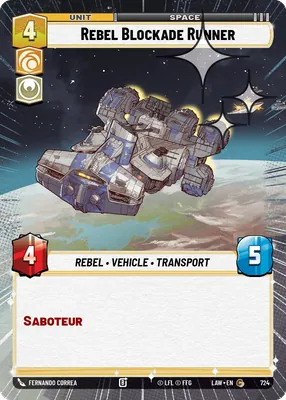 Rebel Blockade Runner — Hyperspace Foil