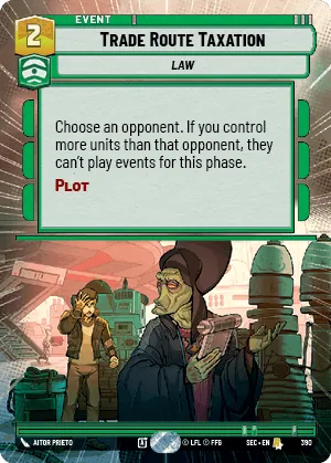Trade Route Taxation — Hyperspace