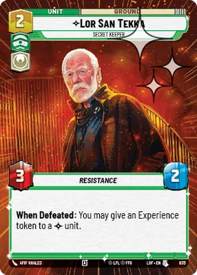 Lor San Tekka — Hyperspace Foil
