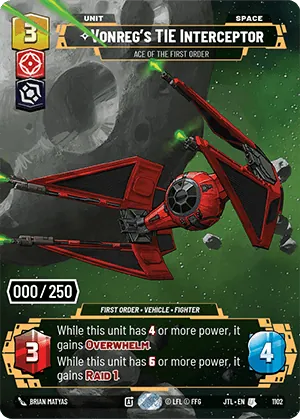 Vonreg's TIE Interceptor — Serialized Prestige