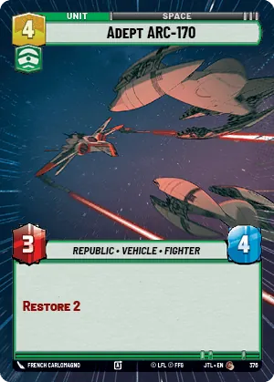 Adept ARC-170 — Hyperspace