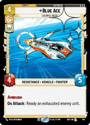 Blue Ace — Standard Foil