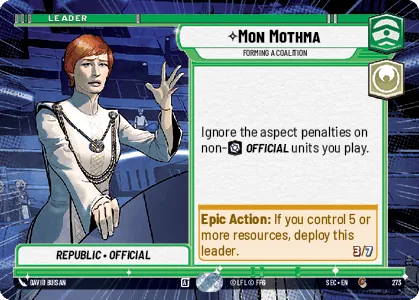 Mon Mothma — Hyperspace