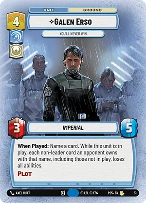 Galen Erso — PQ Participation