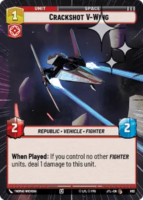 Crackshot V-Wing — Hyperspace Foil