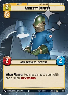 Amnesty Officer — Hyperspace Foil
