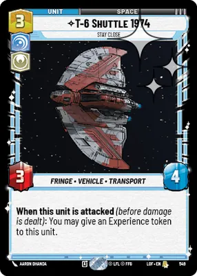 T-6 Shuttle 1974 — Standard Foil