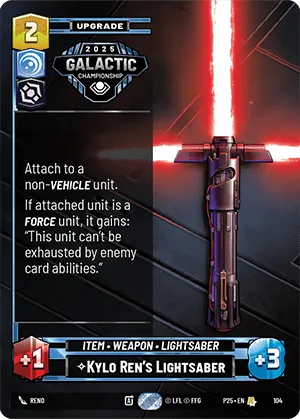 Kylo Ren's Lightsaber — GC Top 64