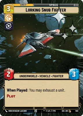 Lurking Snub Fighter — Hyperspace Foil