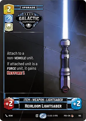 Heirloom Lightsaber — GC Top 64