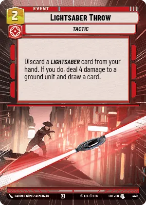 Lightsaber Throw — Hyperspace