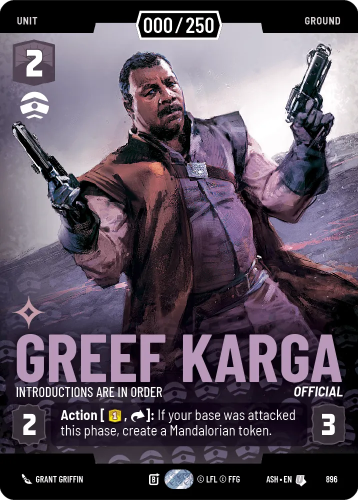 Greef Karga — Serialized Prestige
