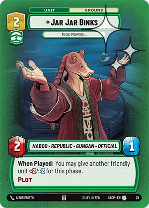 Jar Jar Binks — Weekly Play Foil