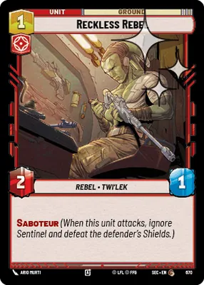 Reckless Rebel — Standard Foil