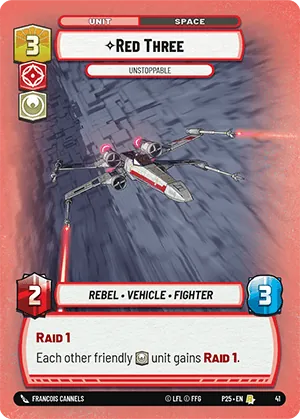 Red Three — SQ Prize Wall