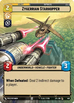 Zygerrian Starhopper — Hyperspace