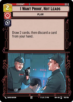I Want Proof, Not Leads — Standard