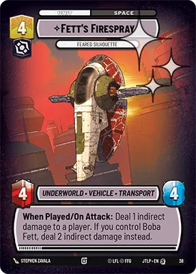 Fett's Firespray — Weekly Play Foil