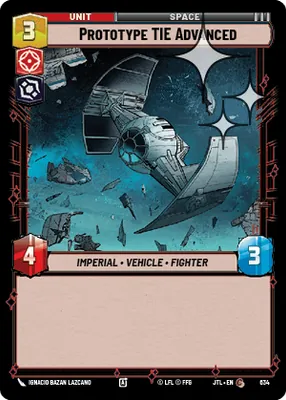 Prototype TIE Advanced — Standard Foil