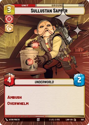 Sullustan Sapper — Hyperspace Foil