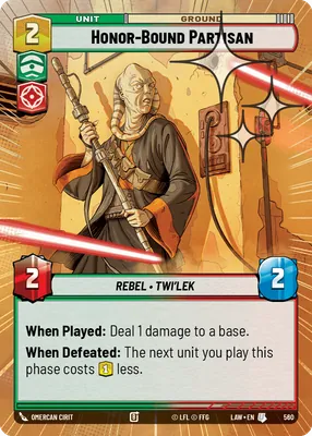 Honor-Bound Partisan — Hyperspace Foil