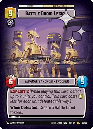 Battle Droid Legion — Weekly Play Foil