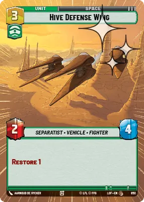 Hive Defense Wing — Hyperspace Foil