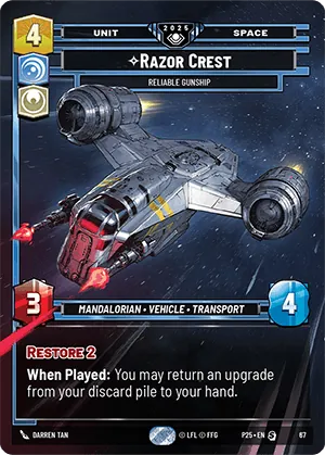Razor Crest — GC Prize Wall