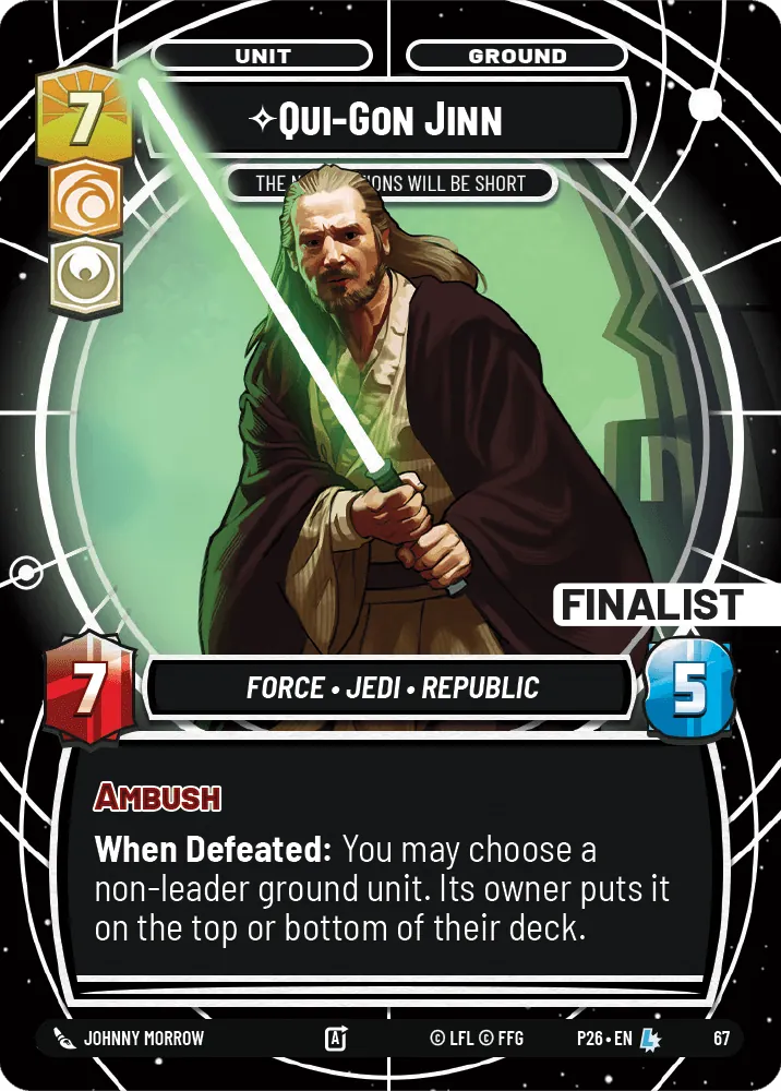 Qui-Gon Jinn — SQ Finalist