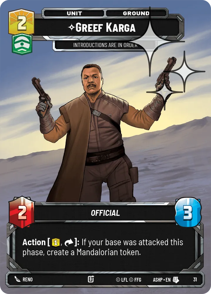 Greef Karga — Weekly Play Foil