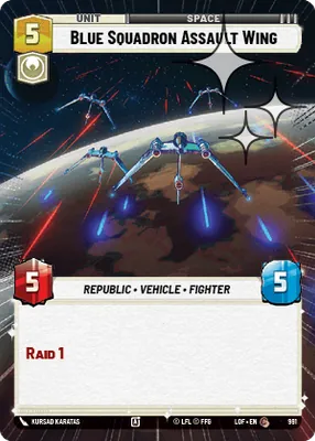 Blue Squadron Assault Wing — Hyperspace Foil