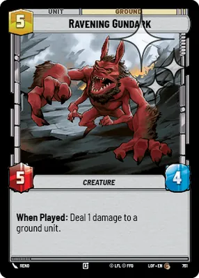 Ravening Gundark — Standard Foil
