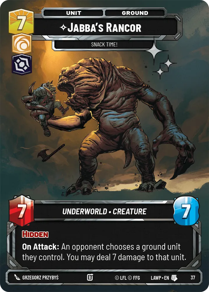 Jabba's Rancor — Weekly Play Foil