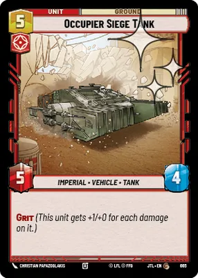 Occupier Siege Tank — Standard Foil