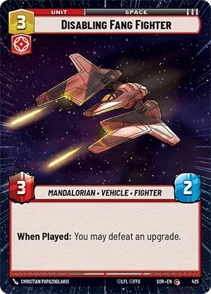 Disabling Fang Fighter — Hyperspace