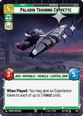 Paladin Training Corvette — Hyperspace Foil