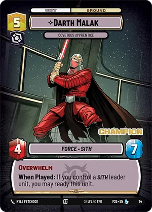 Darth Malak — PQ Champion