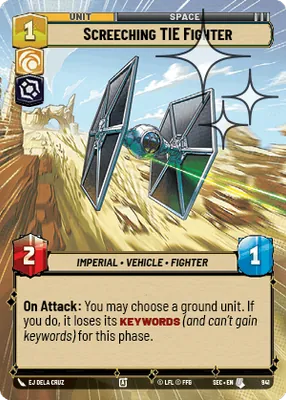 Screeching TIE Fighter — Hyperspace Foil