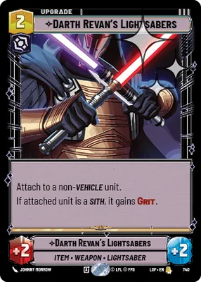 Darth Revan's Lightsabers — Standard Foil