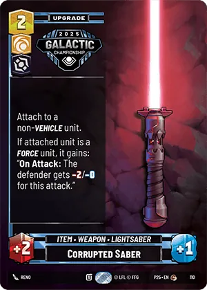 Corrupted Saber — GC Top 64