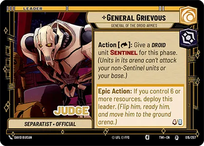 General Grievous — Prerelease Judge