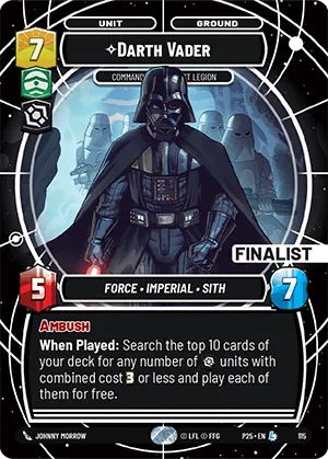 Darth Vader — GC Finalist